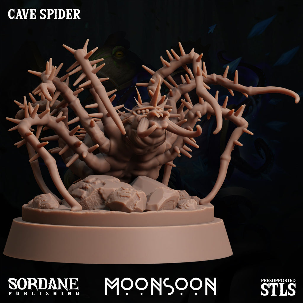 3D Printed Sordane Publishing Cave Spider Moonsoon 28 32mm D&D