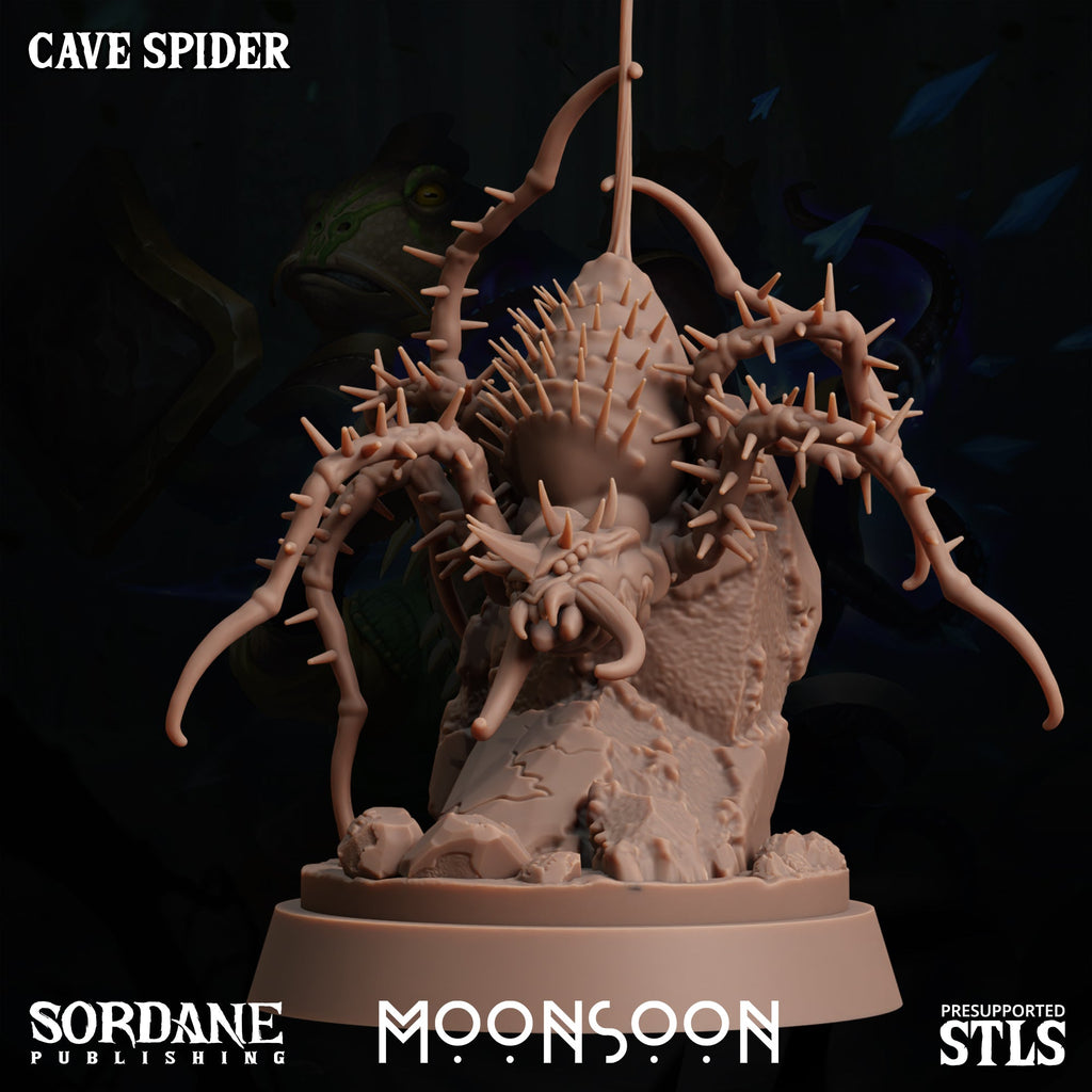 3D Printed Sordane Publishing Cave Spider Moonsoon 28 32mm D&D